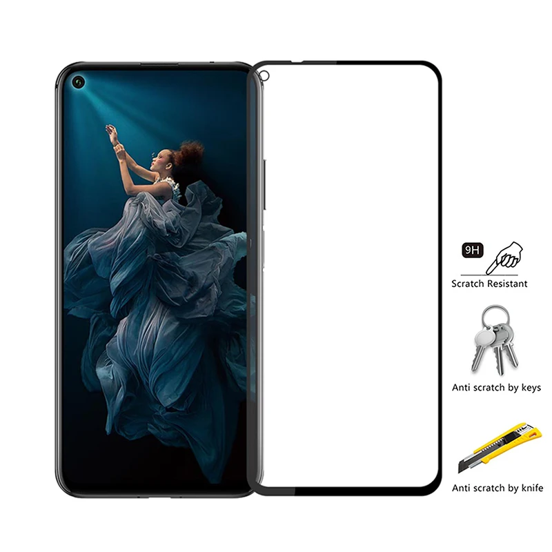 Защитное стекло для Huawei Honor 20 20i полное покрытие Защита экрана 10 9 lite light honer 10lite i