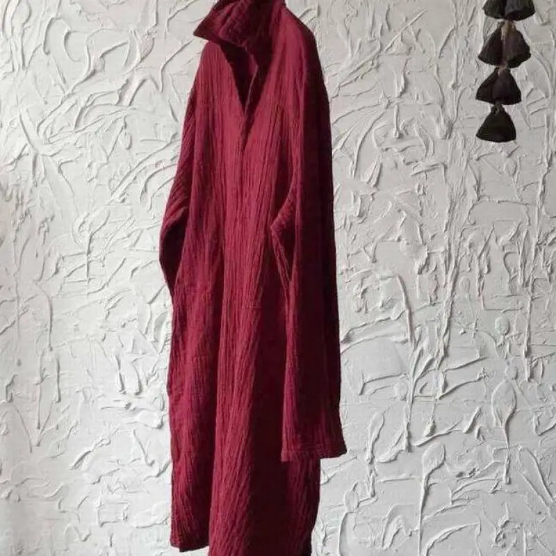 Женское платье с v-образным вырезом повседневное свободное Хлопковое