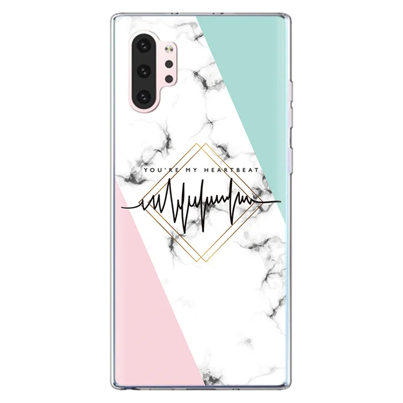 lbfyou Чехол с мраморными цветами для samsung Galaxy Note 10 Pro, чехол для samsung Galaxy A50 A70 A20e A30 A40, прозрачный чехол с геометрическим рисунком ананаса - Цвет: lbfyou