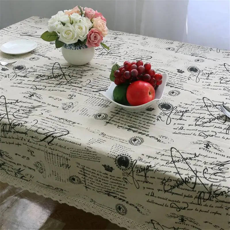Европейский покрытие стола Multi функциональный хлопок линии кружево скатерти