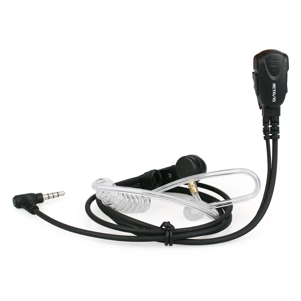 Рация гарнитура PTT Mic Air Акустическая трубка наушник 3 5 мм 1 Pin для YAESU VERTEX VX 5R Retevis RT40