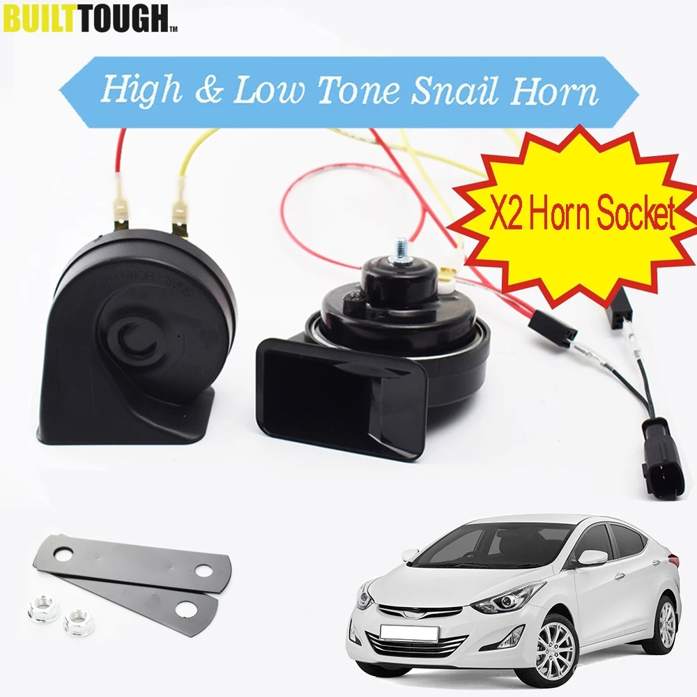 

Для Hyundai Elantra XD HD MD/UD 2001 2002 2003 2004 2005 2006 2007-гудок двухцветный гудок Улитка громкий водонепроницаемый гудок