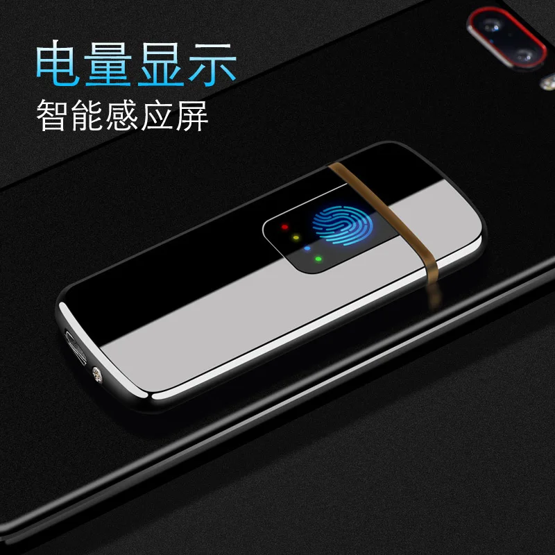 Новинка 2018 зажигалка с ЖК дисплеем и аккумулятором USB перезаряжаемая Электронная