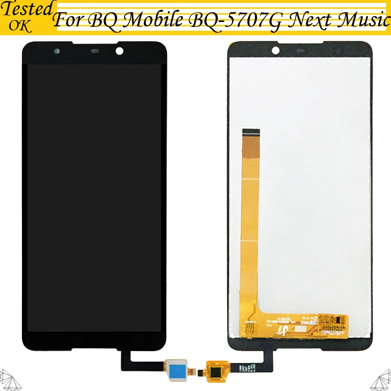ЖК дисплей с дигитайзером в сборе для мобильного телефона BQ 5707 5707G BQ5707G черный