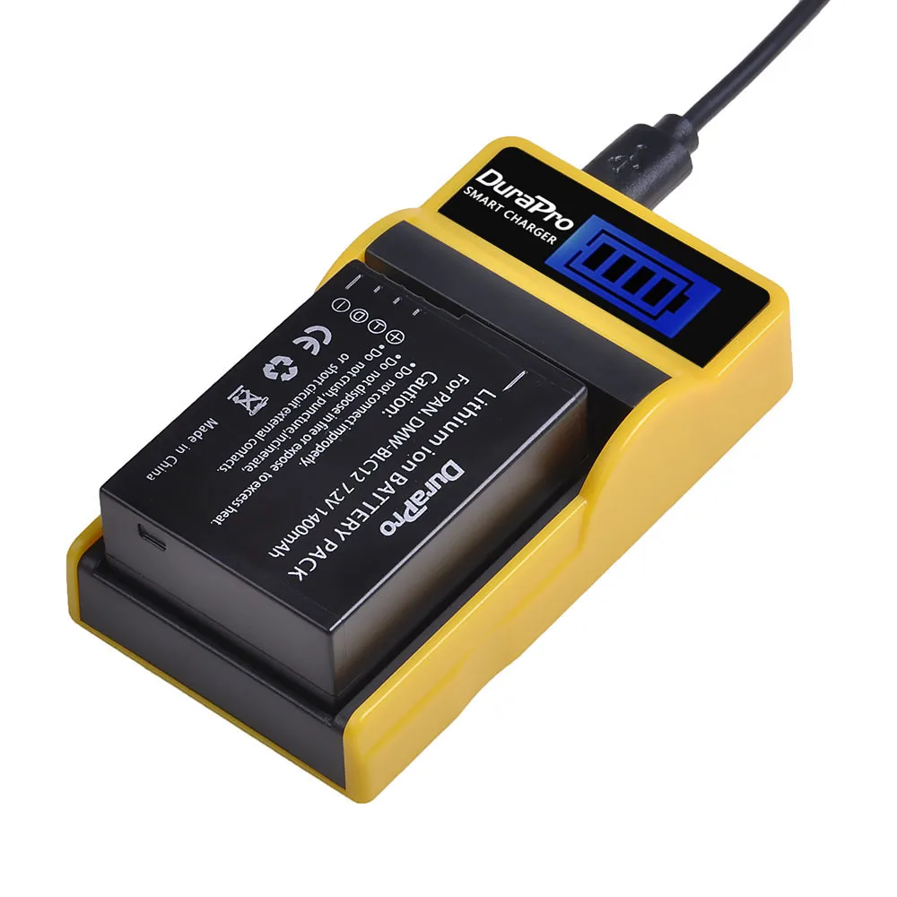 1 шт. 1400 мА/ч DMW-BLC12 ДМВ BLC12 BLC12E Батарея + ЖК-дисплей USB Зарядное устройство для