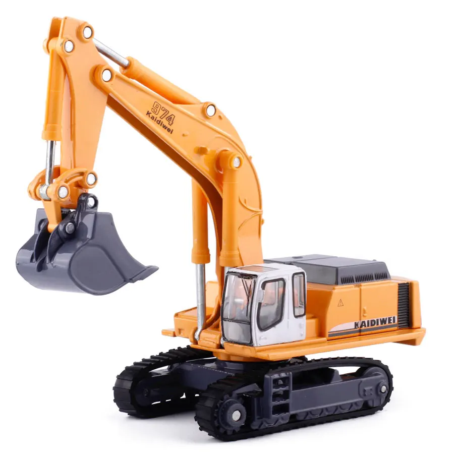 Construction vehicle excavator alloy car model fire truck crane dump children's toy set W92 | Игрушки и хобби