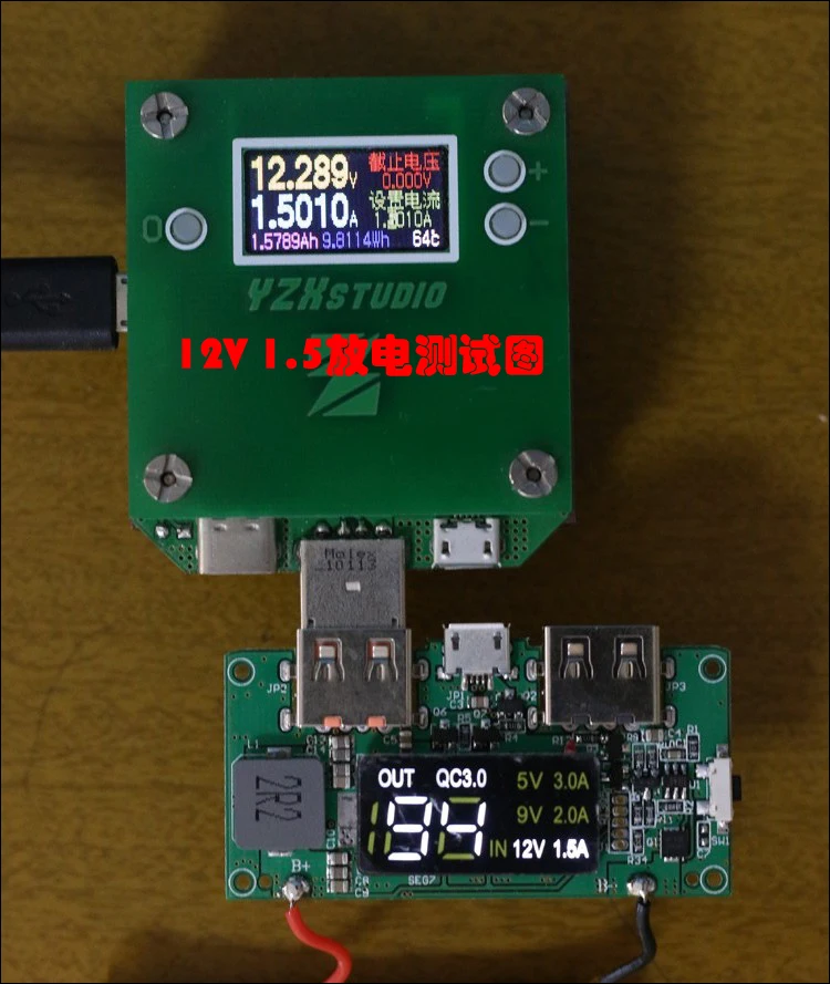 3,7 V 5 V Высокая Проходная QC3.0 Быстрая зарядка плата цифровой электрический дисплей питания Мобильная силовая плата