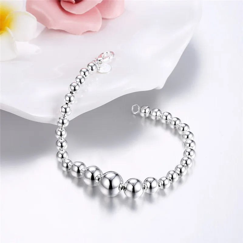 KimJ SPCH165 bracelet the youngly season of fashion design silver color plated metal bean lovely for young woman | Украшения и