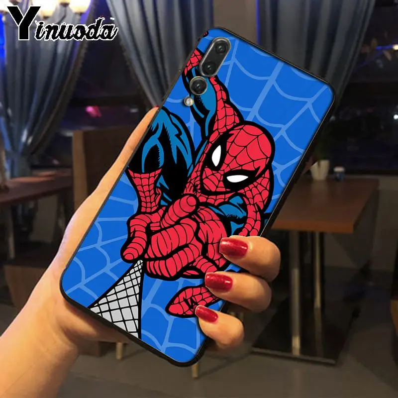 Yinuoda Marvel Мстители Герои ТПУ черный чехол для телефона huawei mate 10 lite p20lite nova 3i honor 8x funda