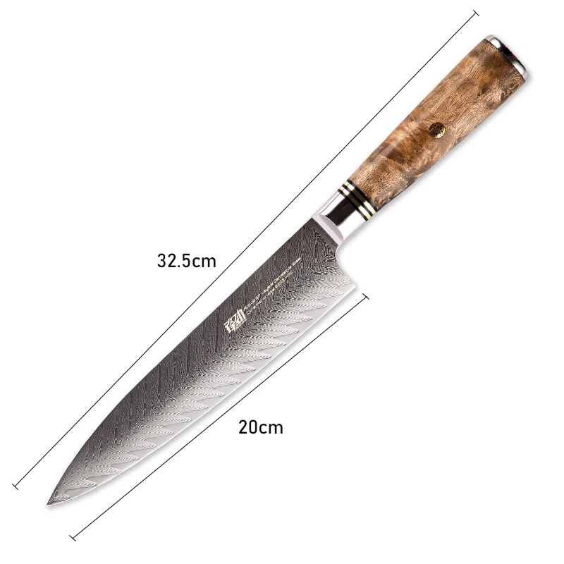 FINDKING новый нож из дамасской стали с деревянной ручкой и рисунком стрелы