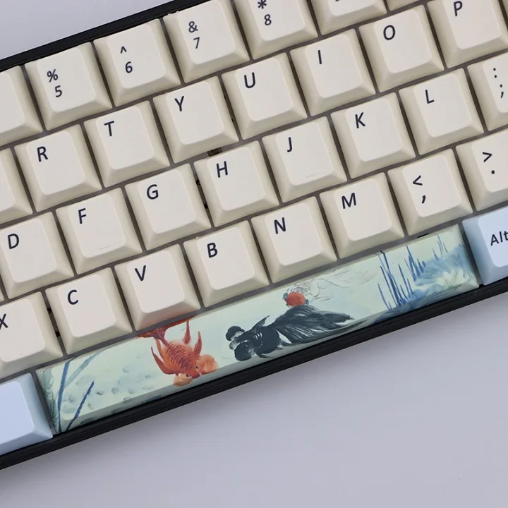 KIT 6 PBT пять Сторон краситель-подложенный пробел 6.25U Вишневый профиль keycap для DIY механическая клавиатура - Цвет: KIT 6