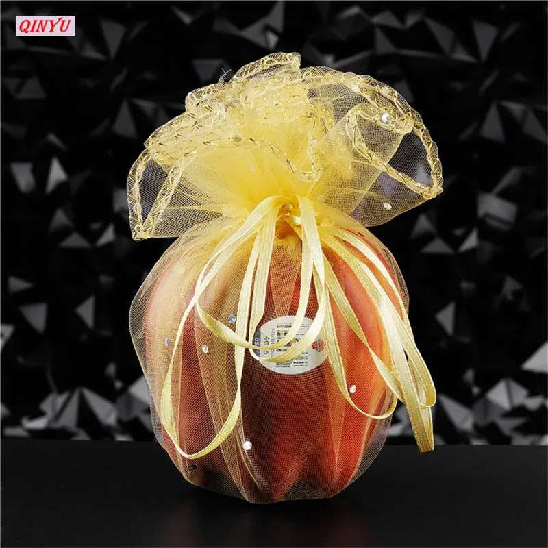 Круглые мешочки из органзы 26 35 см 50/100 шт.|Подарочные сумки и упаковка| |
