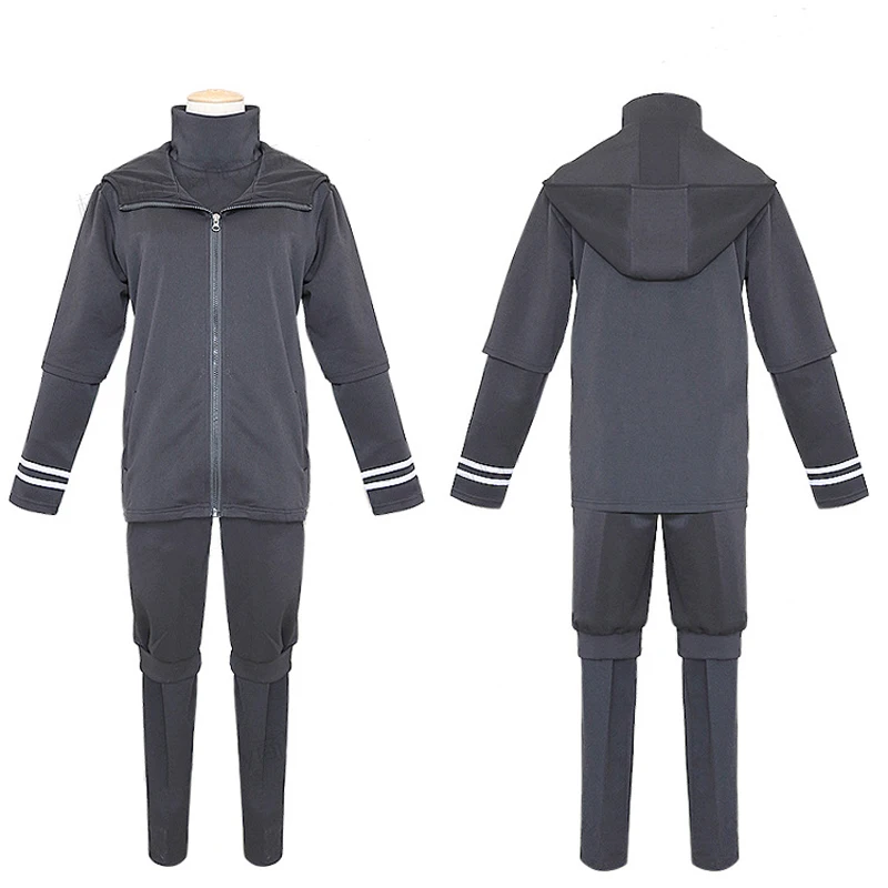 Japanese Anime Tokyo Ghoul Cosplay Costumes Kaneki Ken Hoodie Jackets Black Fight Uniform Presentation masks | Тематическая одежда