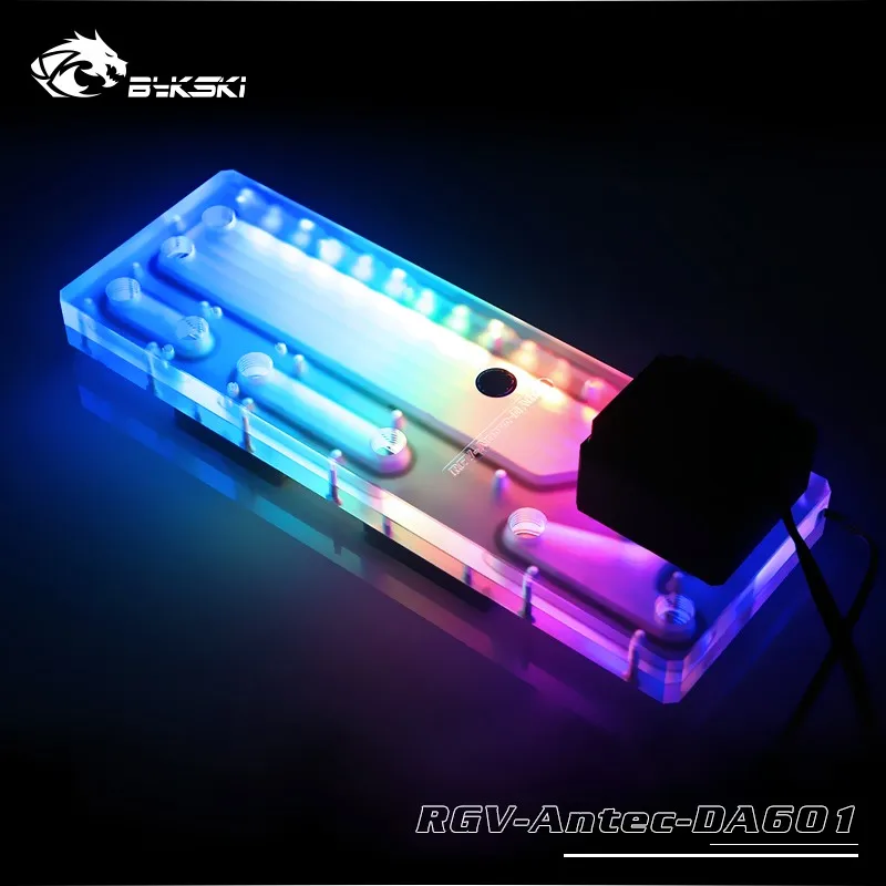 BYKSKI Acrylic Waterway Board fit Antec DA601 computer Case 5v 3pinheader support combo DDC pump RGV-Antec-DA601 | Компьютеры и офис