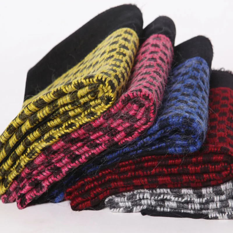 

goat cashmere mohair blend women's small plaid scarfs shawl pashmina patchwork color jackquard 60x200cm wholesale retail