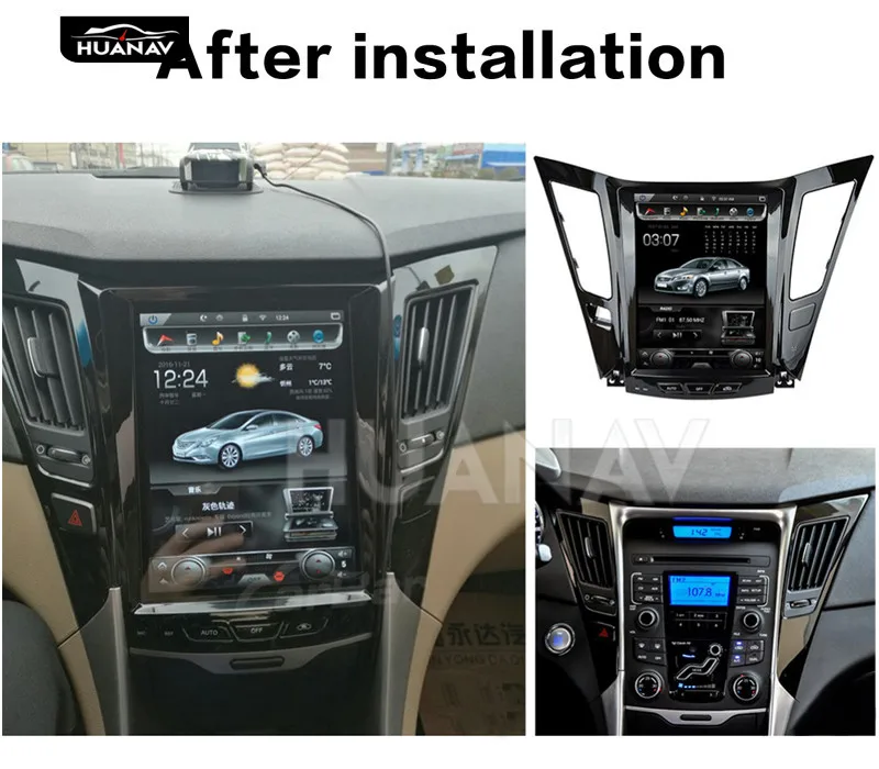 Автомобильный DVD плеер Tesla style Android 7 GPS навигация для Hyundai Sonata 2012 2014 автомагнитола