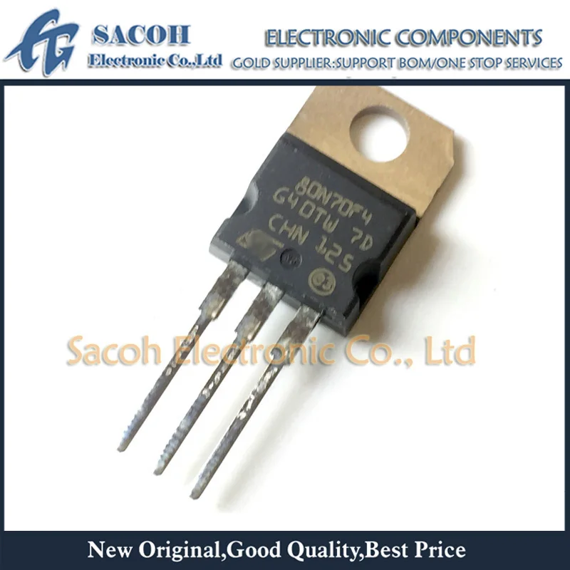 Новый оригинальный 10 шт./лот STP80N70F4 80N70F4 или STP80NF70F6 80NF70F6 80NF70 80N70 TO-220 85A 68V N-channel Power MOSFET