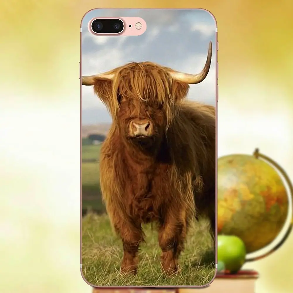 Хайленд корова окрашенные крышки красочные сотовый телефон чехол для Apple iPhone X XS