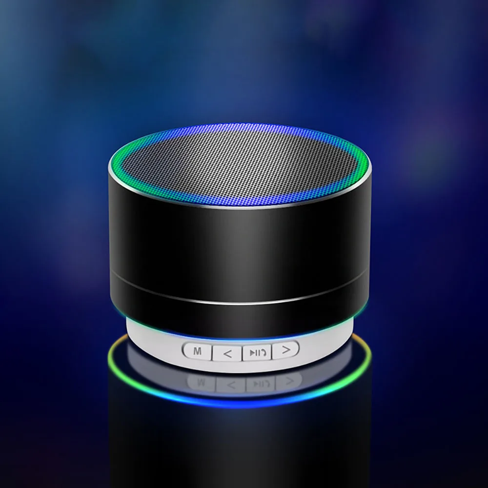 Портативный Bluetooth динамик маленькая Беспроводная мини Колонка со стальным