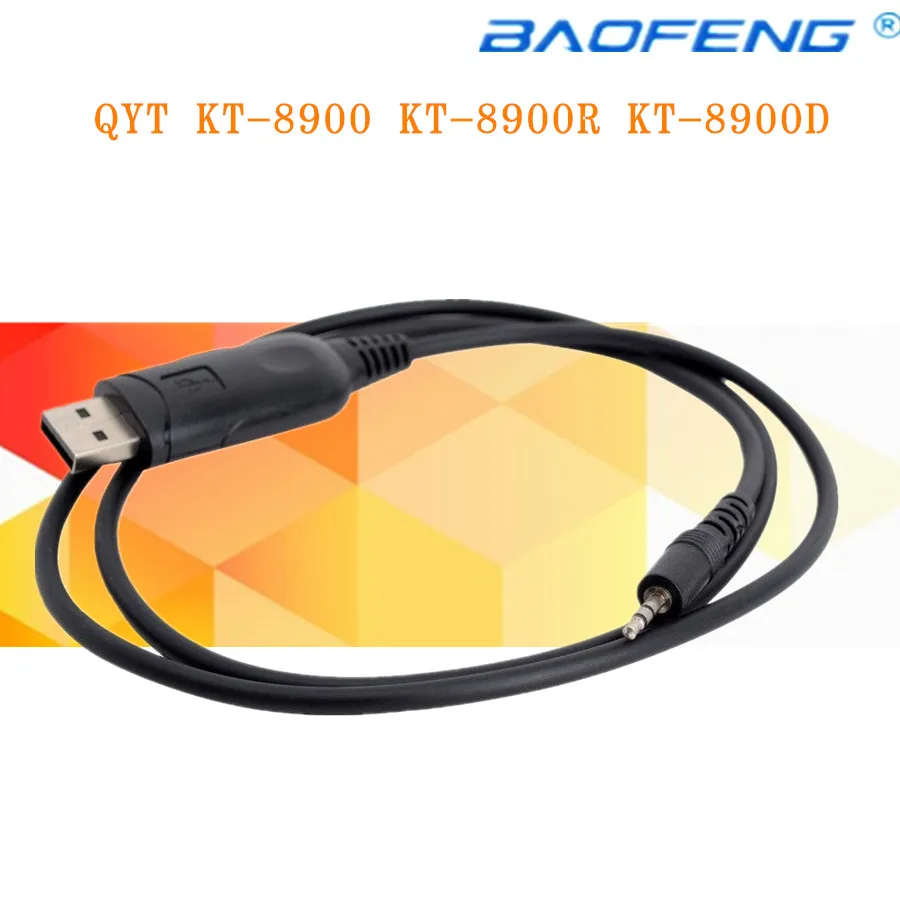 USB кабель для программирования QYT 2 шт. KT 8900 8900R 8900D 7900D MINI 9800 Φ мобильный