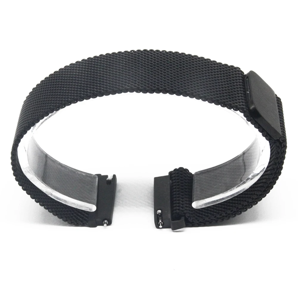 Stainless Steel Watch Band 16mm 18mm 20mm 22mm 23mm for Citizen Magnetic Clasp Strap Quick Release Loop Belt Bracelet Black