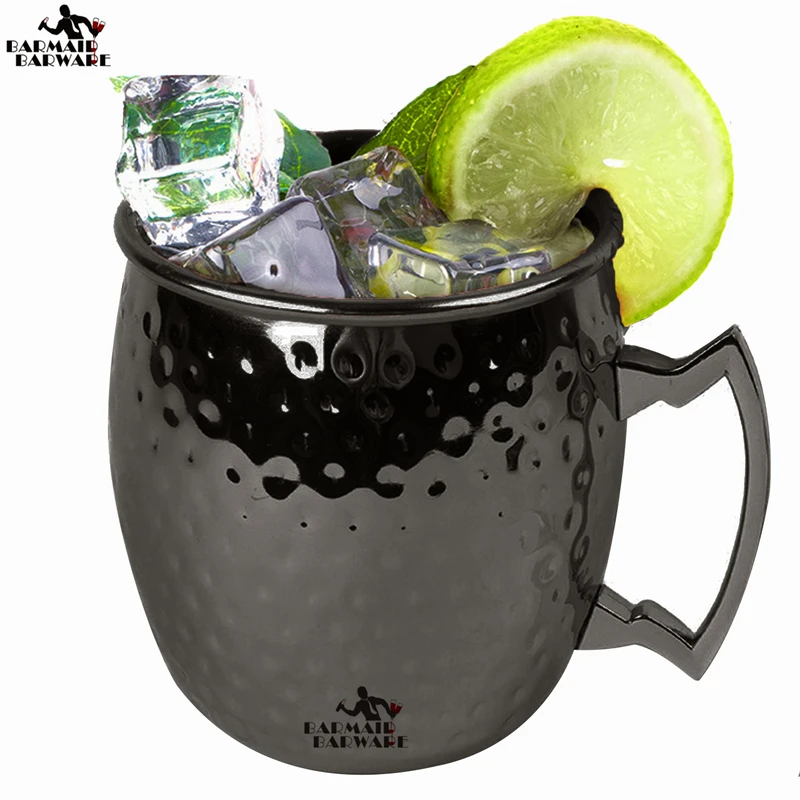 8 Pieces Moscow Mule Copper Mugs Metal Mug Cup Stainless Steel Beer Wine Coffee | Дом и сад