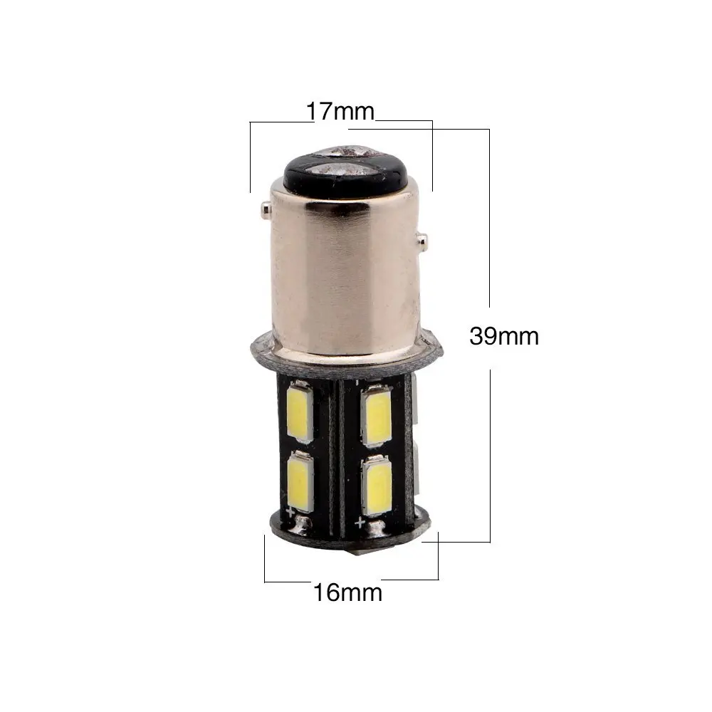 2 шт. BAU15S BA15S 1156 P21W BA15D BAY15D S25 5730 5630 13SMD 13 Led DC 12V авто поворотный фонарь задние фонари