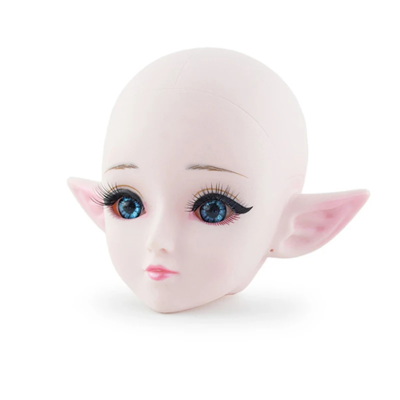 60 см 21 шарнирная кукла Bjd игрушки 3D глаза эльф лысый голова Обнаженная тело женская кукла небрежная нержавеющая подставка Куклы Игрушки для девочек