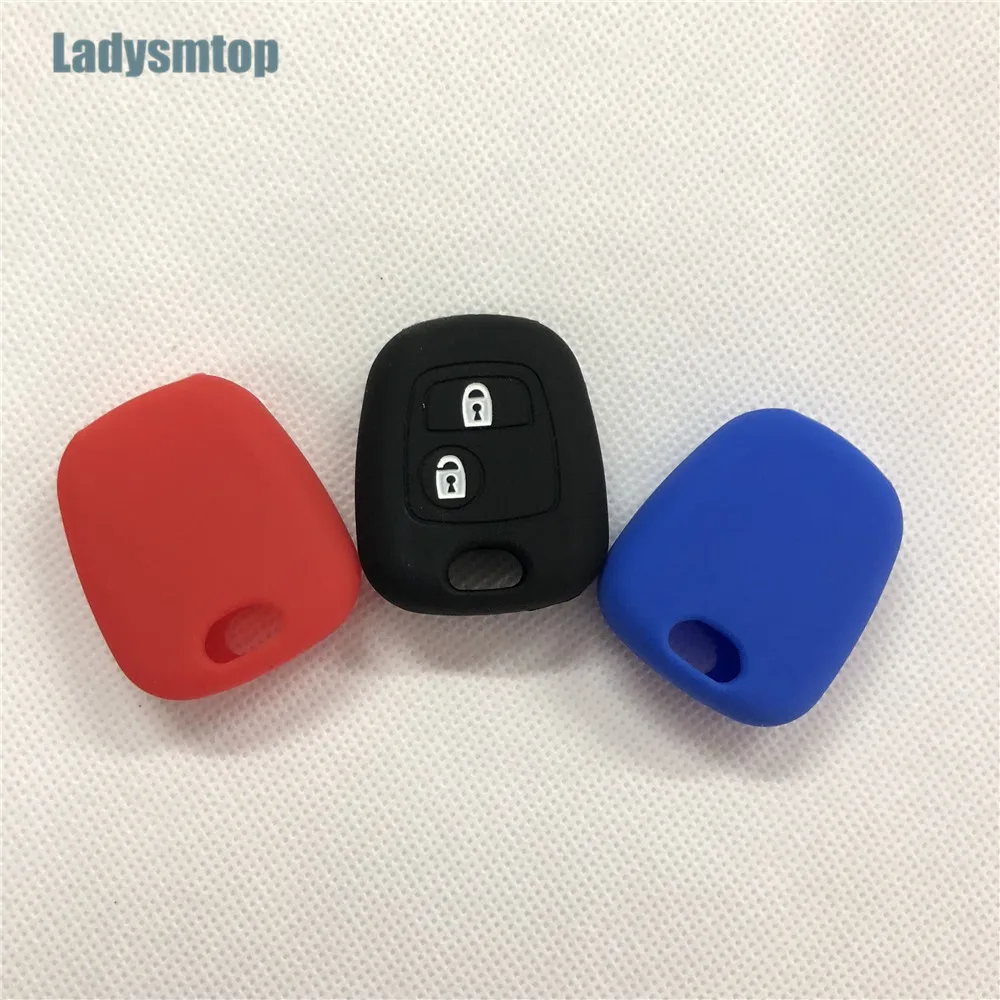 Ladysmtop силиконовые ключи чехол протектор для Peugeot 206 207 307 308 407 408 508 3008 607 RCZ Citroen C2 C3 C4
