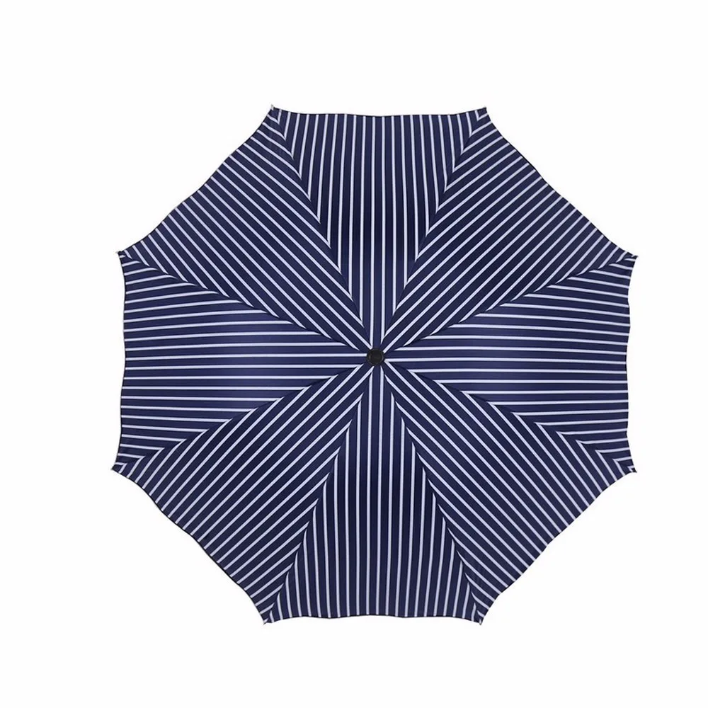 Vertical Ice Stripe Black Plastic Umbrella Apollo Too Parasol Defence Ultraviolet Rays Sunshade JJ-YS58 | Дом и сад