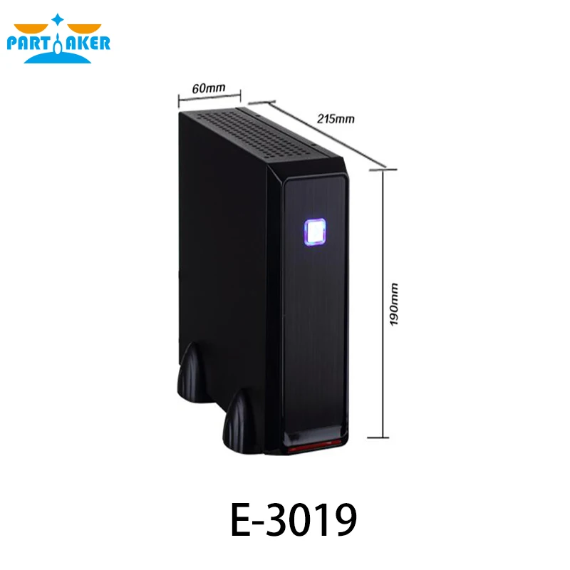 Мощный mini itx случай пк E-3019 с блоком питания handy htpc игровой настольный компьютер secc