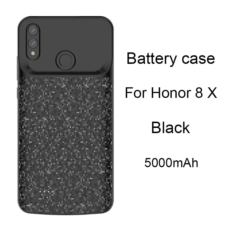 Подарок портативный чехол для аккумулятора для Honor 8 8X8 Lite 9 Lite 10 V20 чехол для внешней зарядки для huawei P20 Lite/Nova 3e - Цвет: Honor 8X 5000mAh