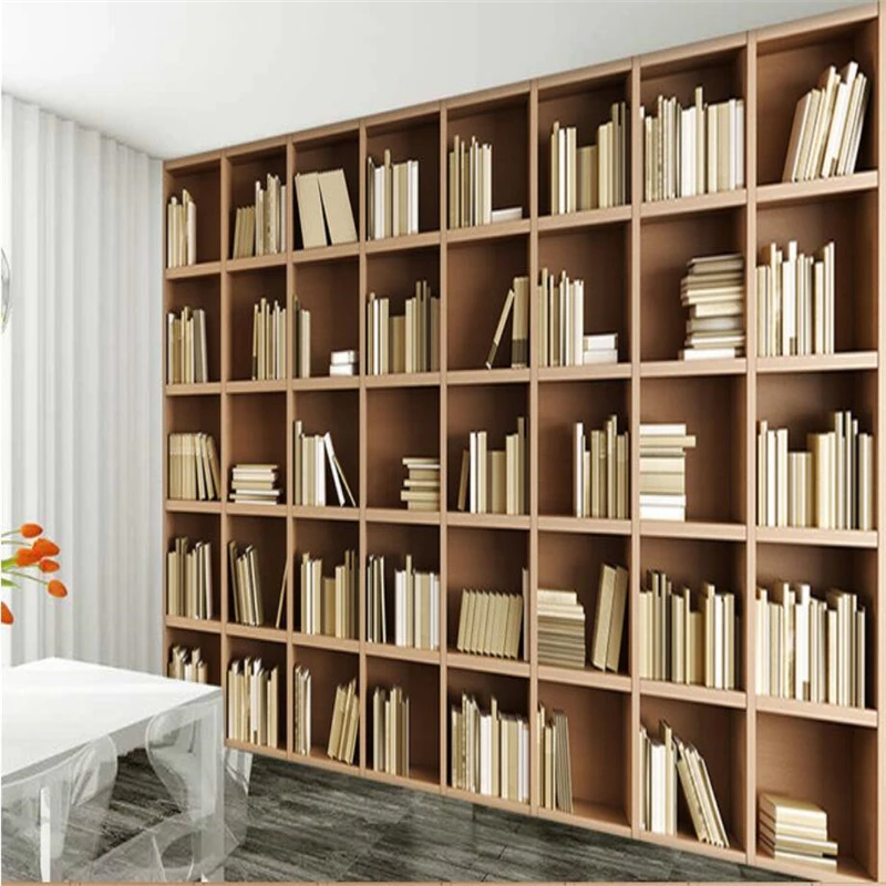 

beibehang Large - scale custom wallpaper European - style 3D stereoscopic library TV backdrop home decoration