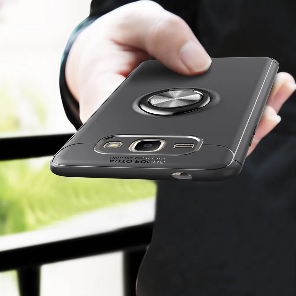 Чехол для Samsung Galaxy J2 Prime цветной металлический магнитный держатель кольца Мягкий