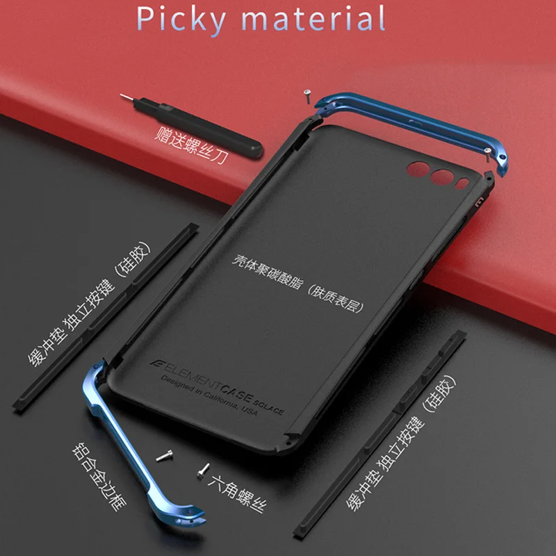 2 шт. бампер для Xiaomi Mi Note 3 note3 оригинальная Роскошная броня ультратонкая
