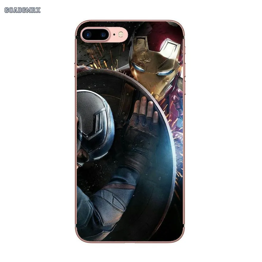 For Samsung Galaxy J3 J5 J7 A3 A5 A7 2015 2016 2017 Note 3 4 5 8 Captain America Civil War Movie Soft Transparent Shell Covers | Мобильные