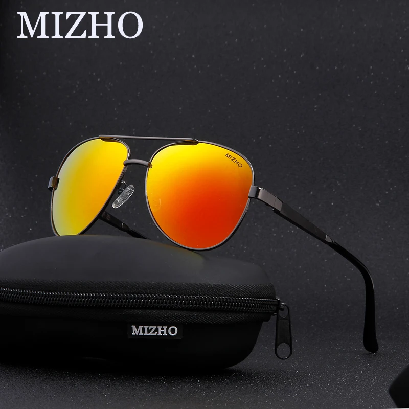 Солнцезащитные очки MIZHO Мужские поляризационные антибликовые деревянные