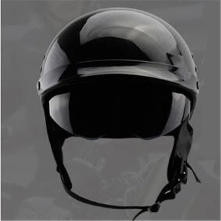 Hot Sell Real Carbon Fiber German Motorcycle Helmet Dot Biker Black Shorty Half  M L Xl Xxl enlarge