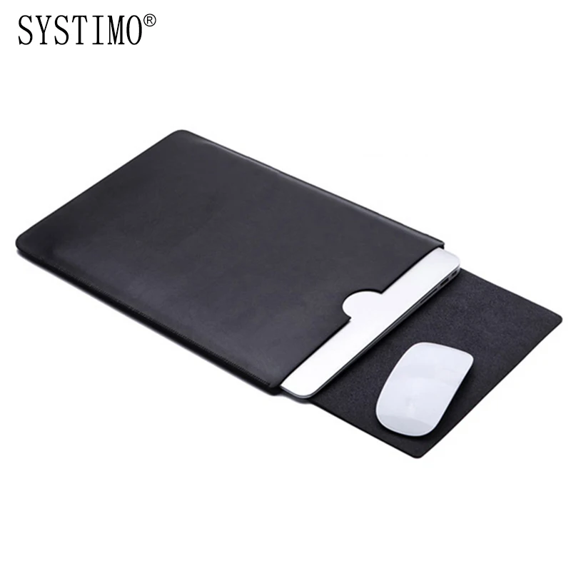 Кожаный чехол для ноутбука SYSTIMO Apple Macbook Air Pro Retina 11 12 13 15 дюймов сумка с сенсорной