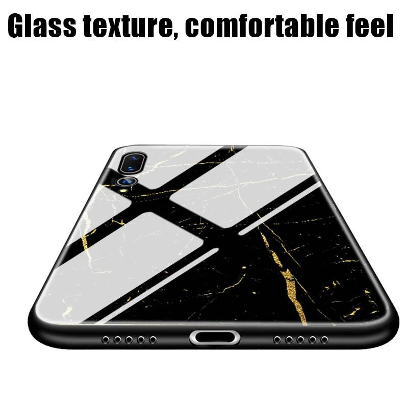 Marble Star Space Tempered Glass Case For Huawei Honor 7A 7X 7C 9i 8Pro View 10 Play Soft Edge Cases for G9 Plus Y9 2018 Cover |