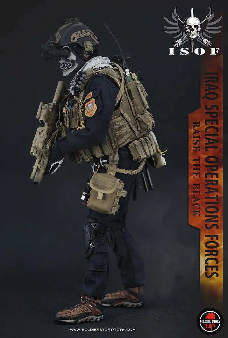 Солдатская история SS105 1/6 армия спецопераций в Ираке ISOF SAW GUNNER Collection Action Figure New