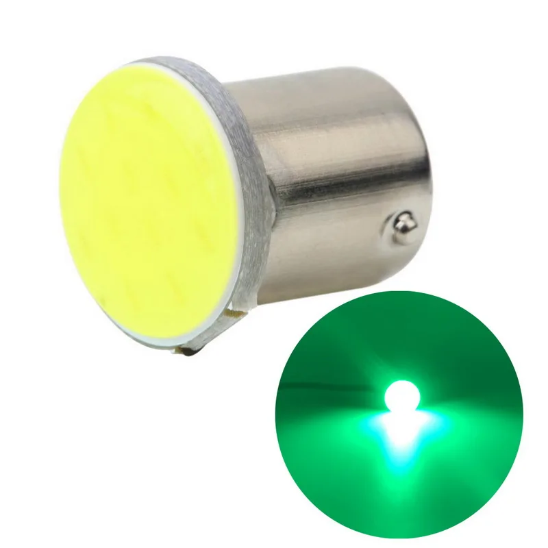 1 шт. Cob P21W 12 SMD СВЕТОДИОДНЫЙ Автомобильный светильник для парковки, супер яркий 1156/1157 12В для салона автомобиля, наружный задний фонарь для грузовика, сигнальная лампа - Испускаемый цвет: 1156-green