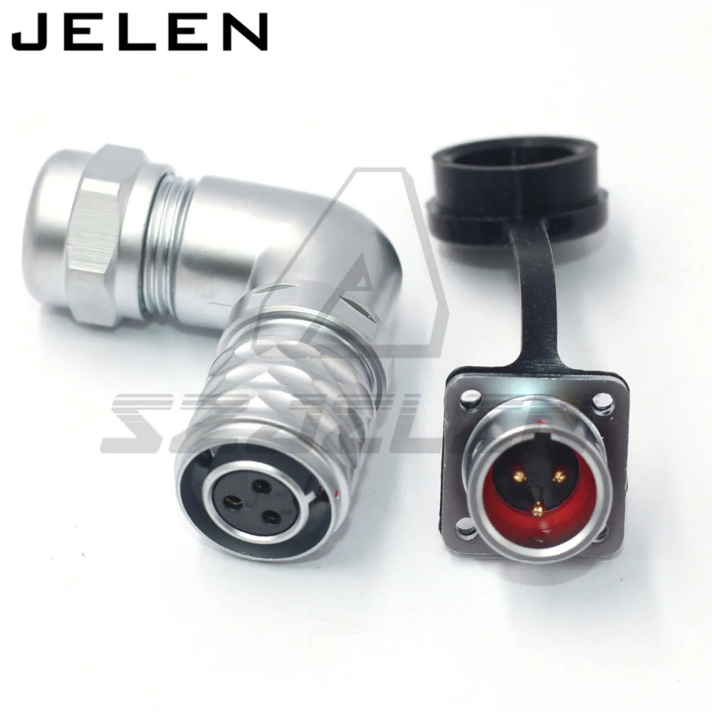 

SF1214S/SF1312P waterproof connector 3pin plug(female) and socket(male) IP67 Industrial threaded waterproof WEIPU connector M12
