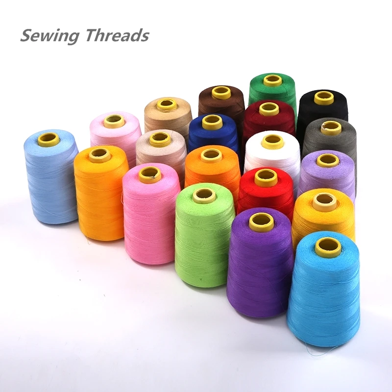 Швейная нить 8000 ярдов промышленная швейная машина оверлок из полиэстера для