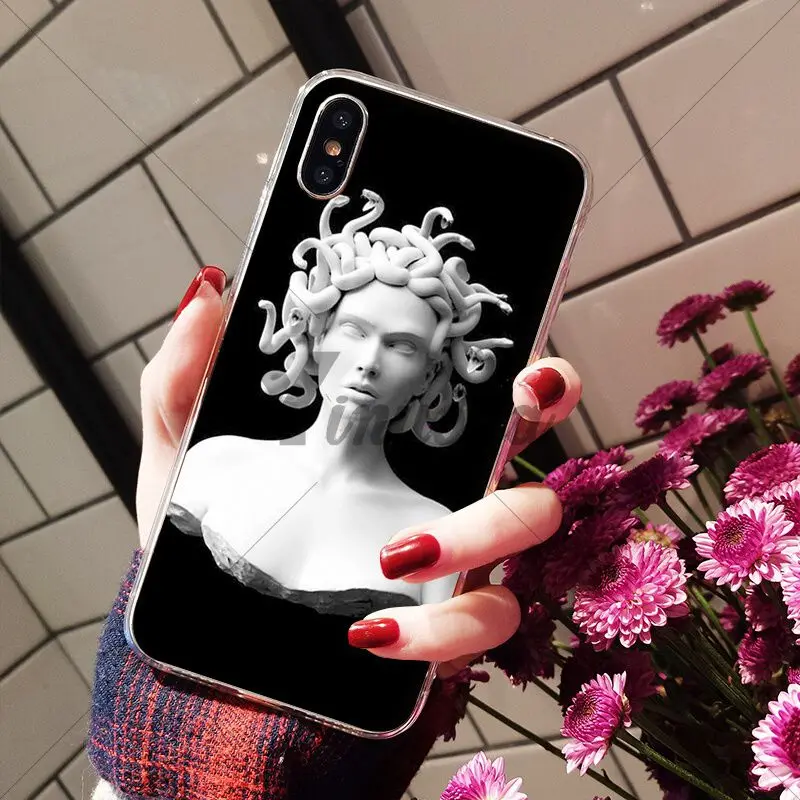 Yinuoda Medusa Vaporwave Glitch Art мягкий чехол для телефона Apple iPhone 8 7 6 6S Plus X XS MAX 5 5S SE XR |