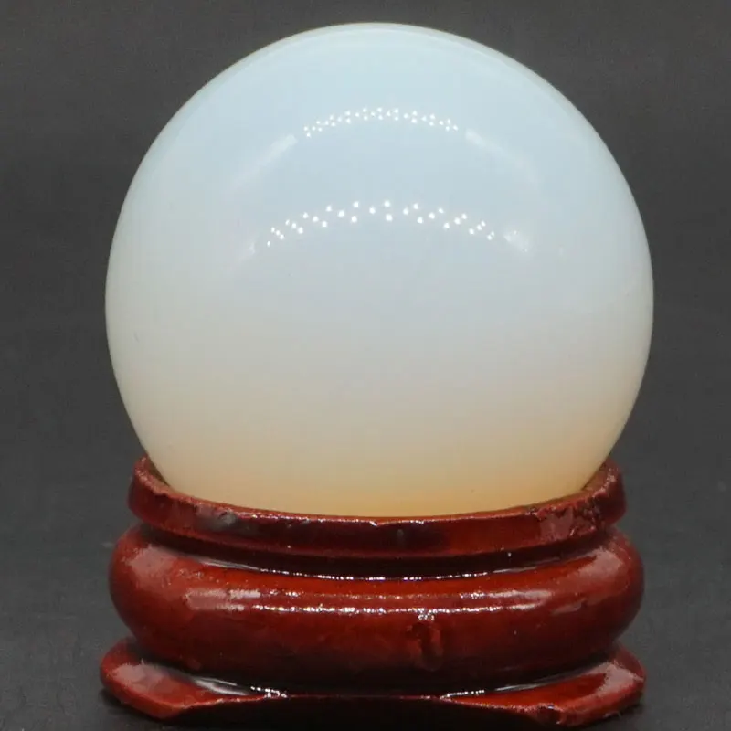 Opalite Натуральный смешанный камень шар Натуральная Минеральная кварцевая Сфера массаж рук хрустальный шар Исцеление фэн-шуй домашний декор аксессуар 30 мм - Цвет: Opalite