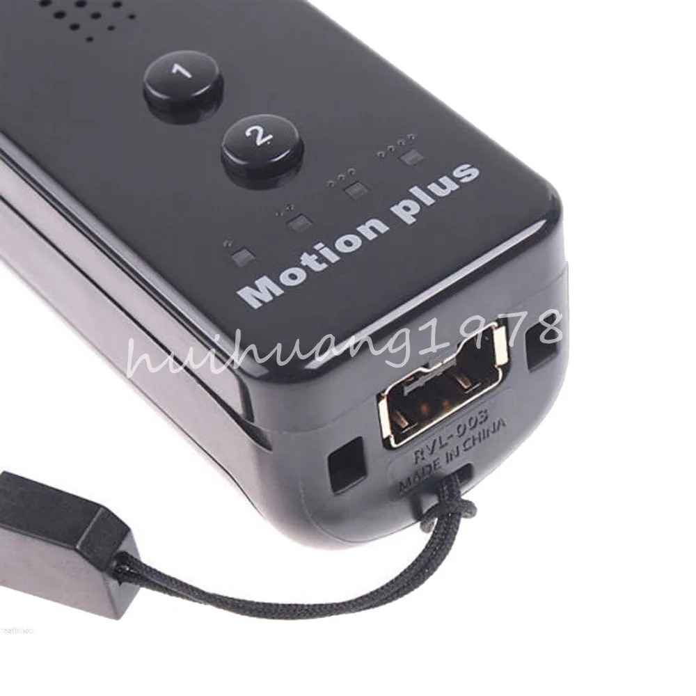 Новый стильный пульт дистанционного управления Motion Plus для Nintendo Wii Game + наручные