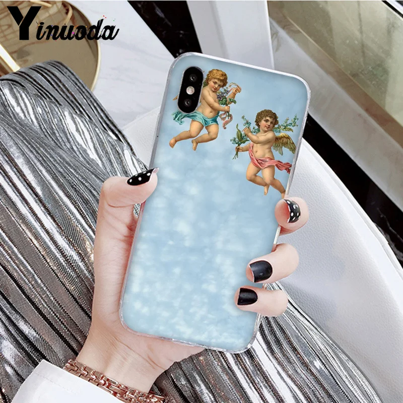 A13 Yinuoda Ренессанс ангелы DIY печать рисунок чехол для телефона чехол для Apple iPhone 8 7 6 6S Plus X XS MAX 5 5S SE XR чехол - Цвет: A13