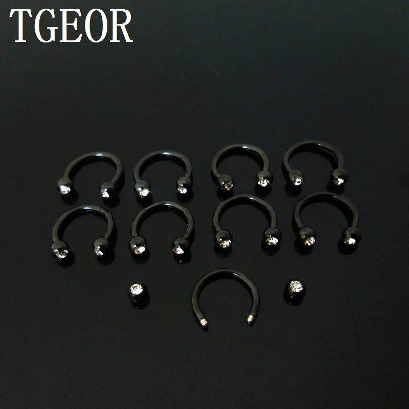 1 пара круглые штанги из хирургической нержавеющей стали 2 х8х3 мм|horseshoe piercing|barbell
