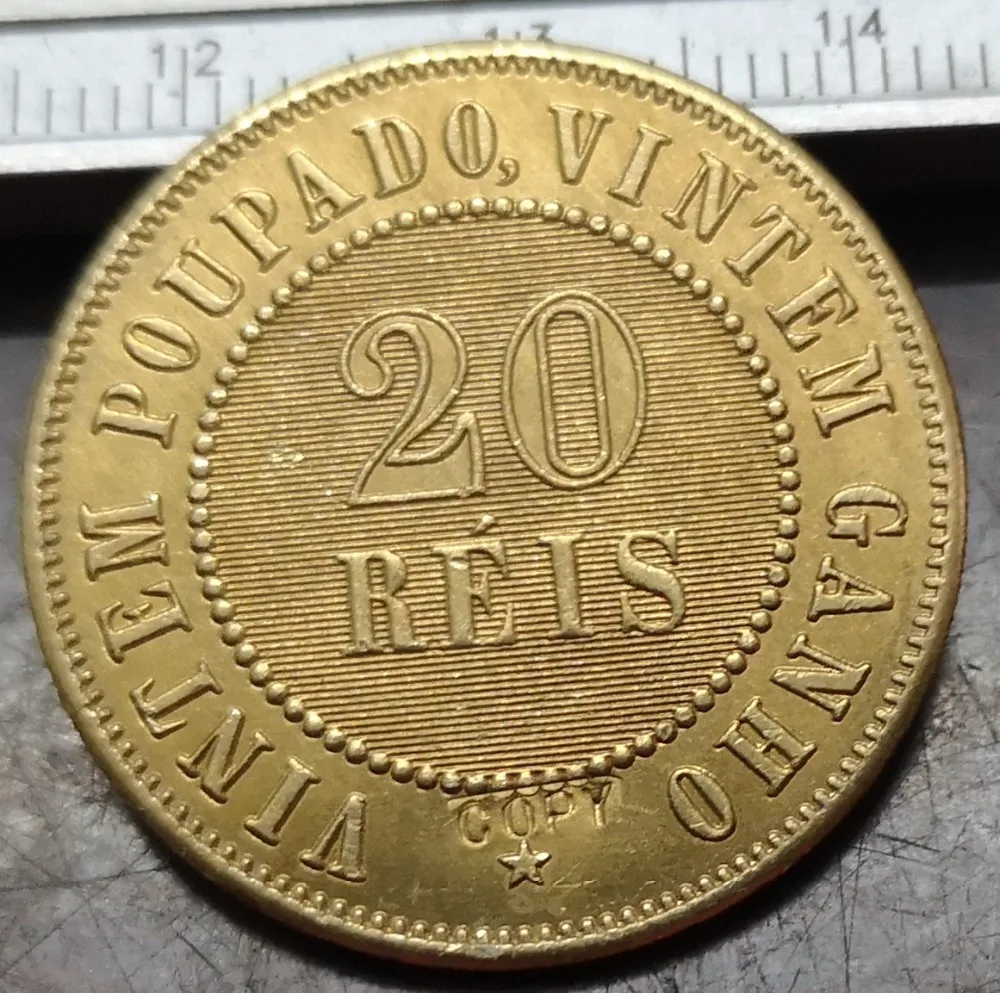 1912 бразильская копия монеты 20 Reis|Безвалютные монеты| |